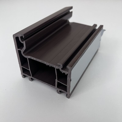 Gkbm New 60B Brown UPVC Window Profiles For Casement Windows