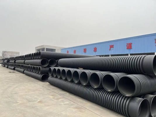 GKBM Greenpy SN2 SN4 HDPE PE دو طرفه لوله لوله DN200-DN500