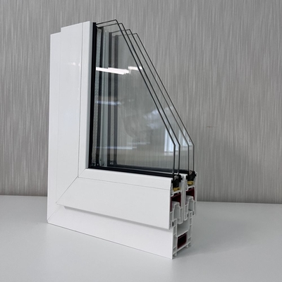 GKBM 62 Sereis UPVC پنجره کشویی پروفایل های اکستروژن اجزای ساختاری